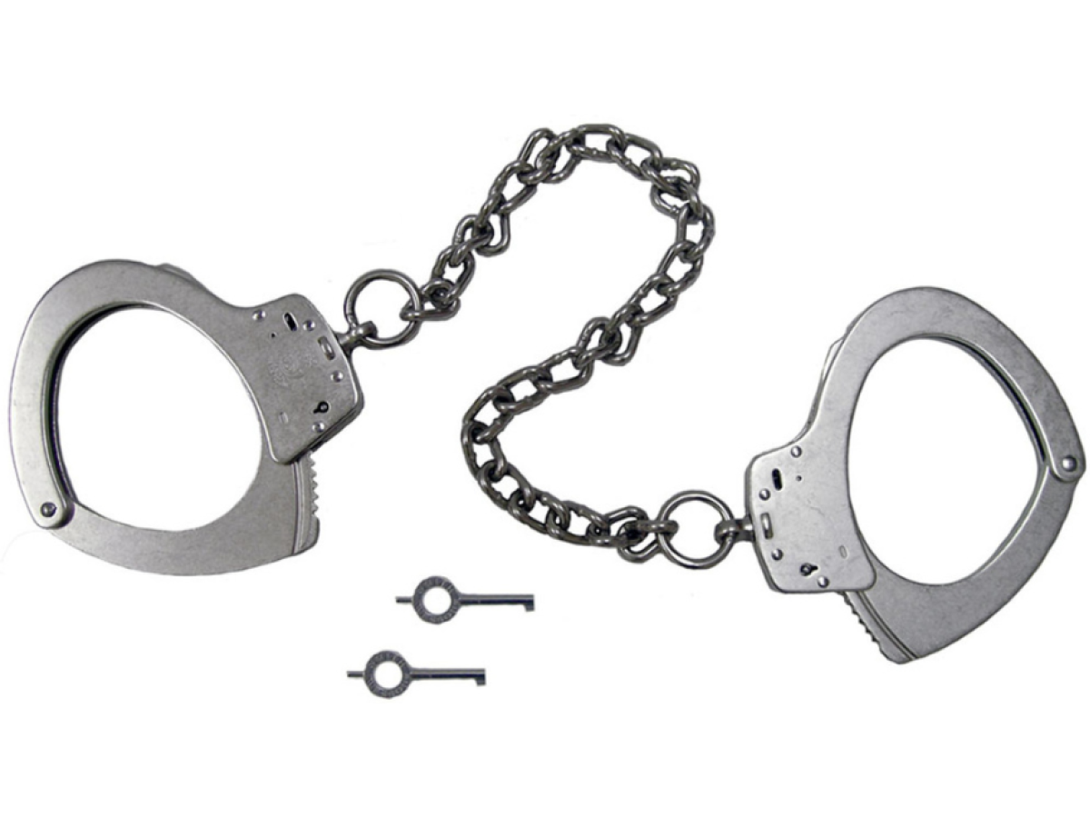 Satin Nickel Leg Irons for Corrections - SWS Group